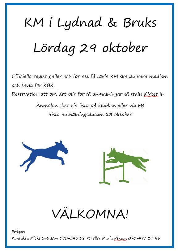 Startsida Katrineholms Brukshundklubb